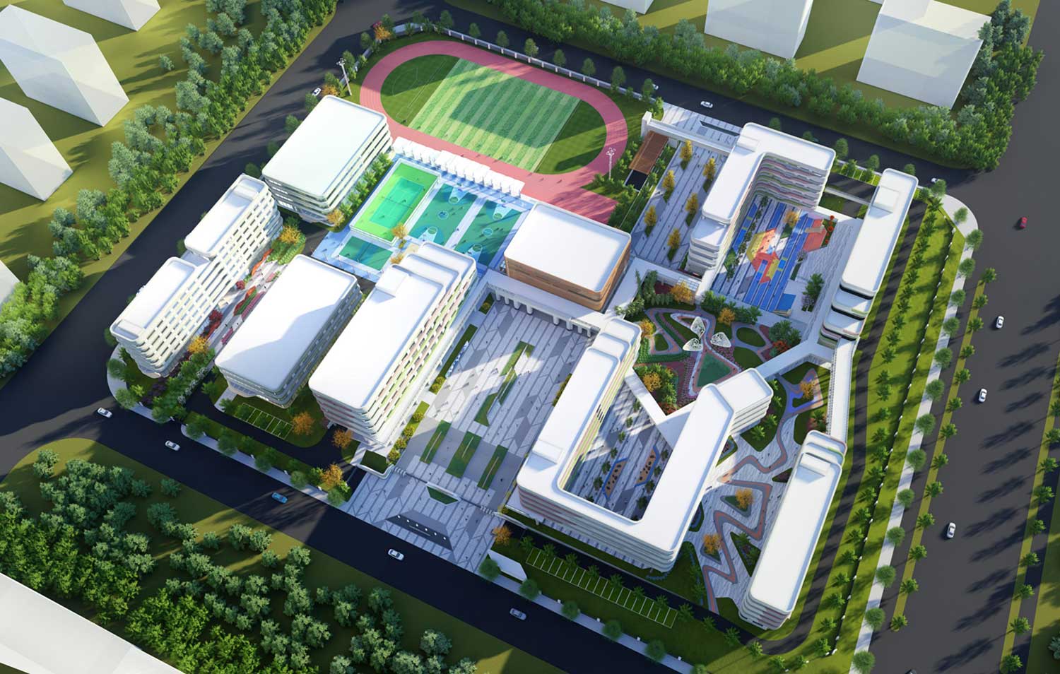 赣江新区赫威斯国际学校景观设计(景观设计)-易城股份